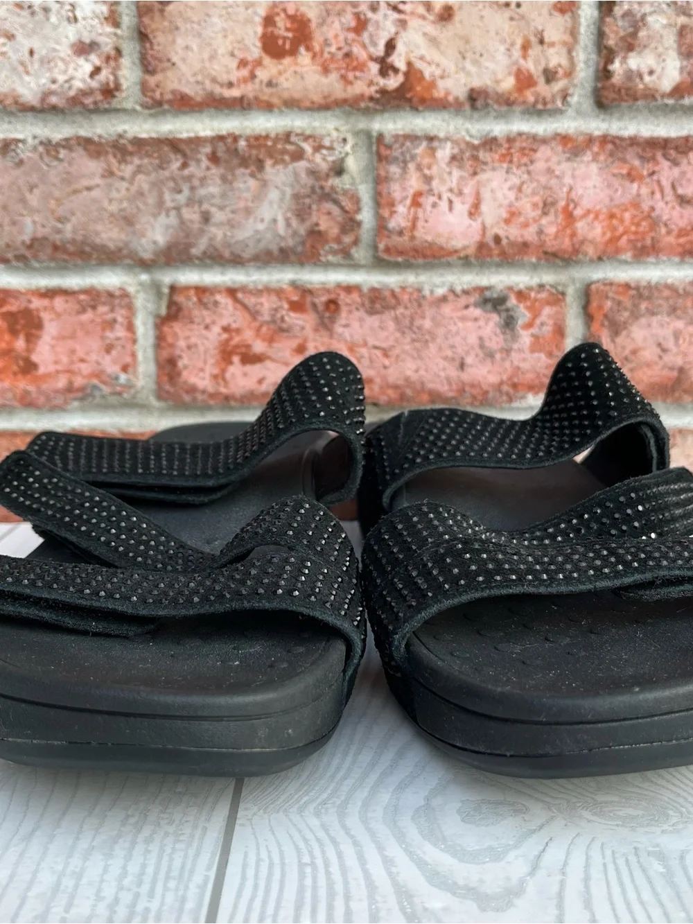 Vionic Alexis Slip On Slide Sandals Black Size 9 - Picture 4 of 10